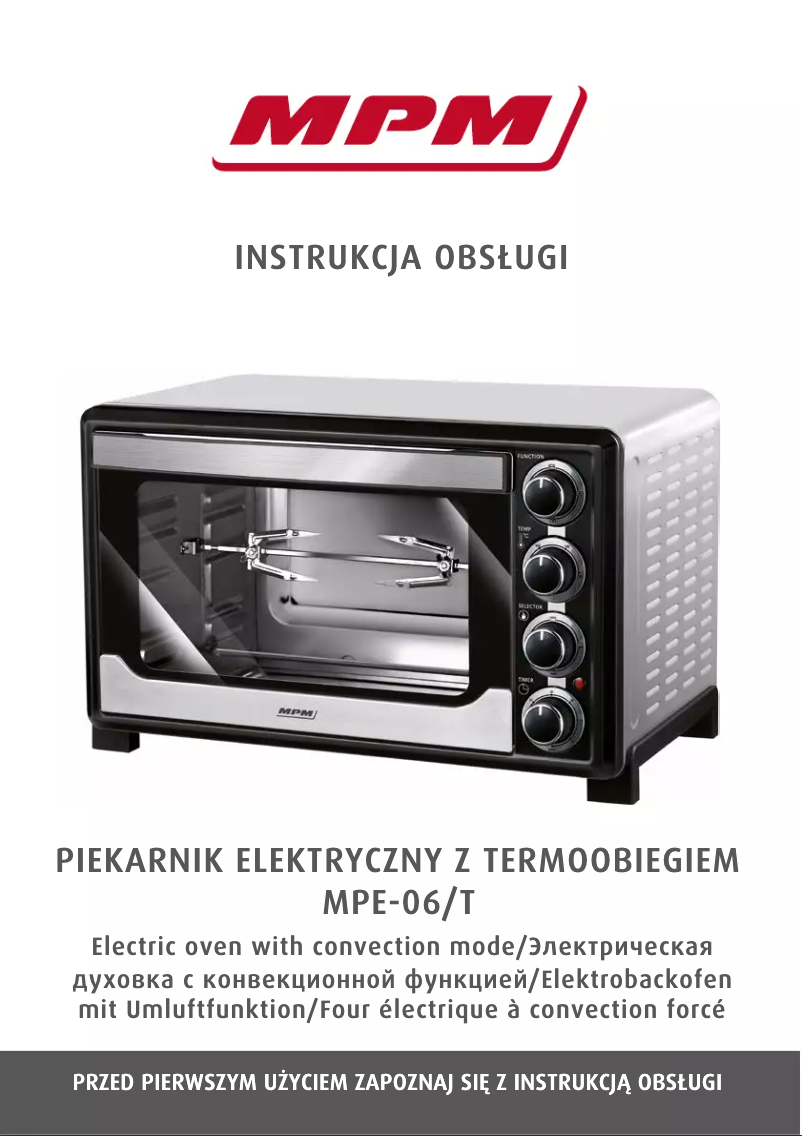 Page 1 de la notice Manuel utilisateur MPM MPE-06/T