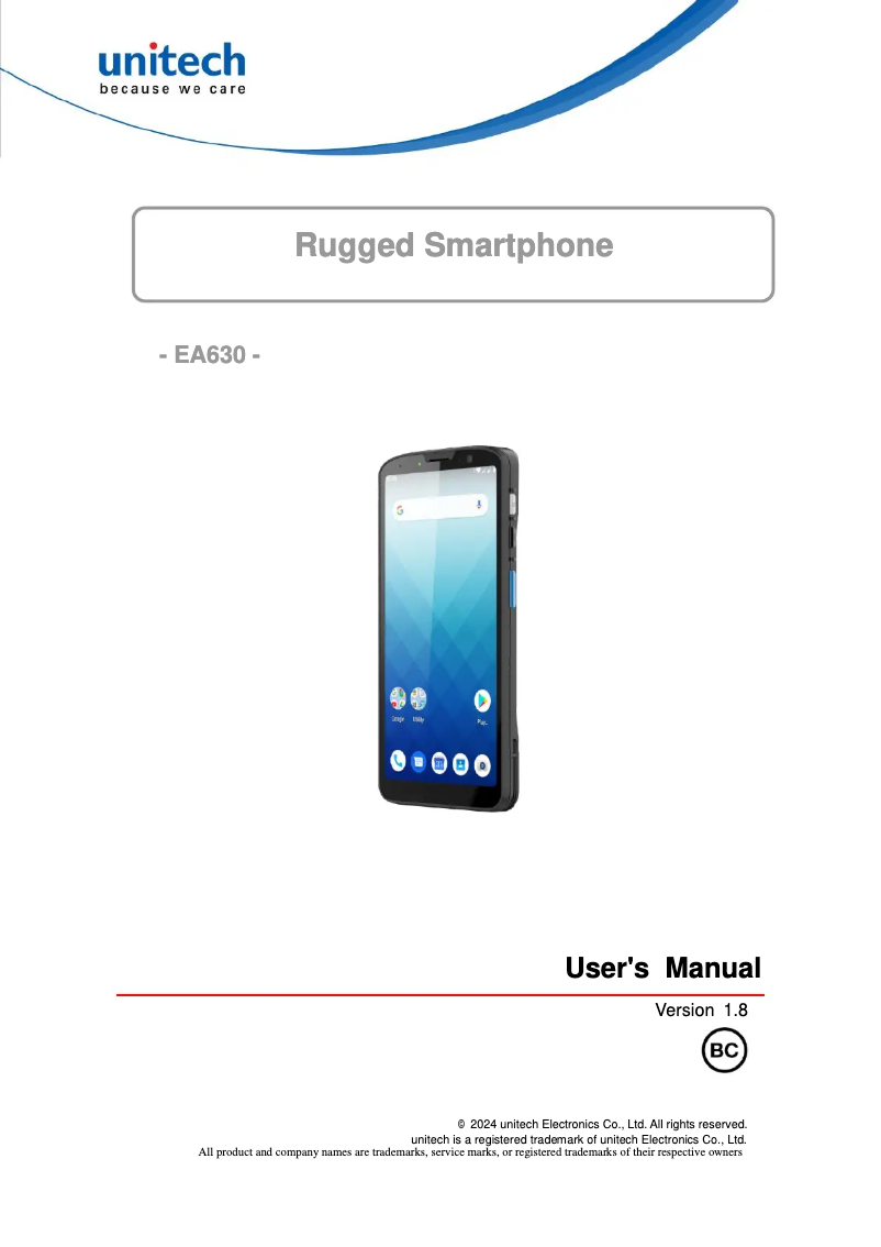 Image de la première page du manuel de l'appareil EA630