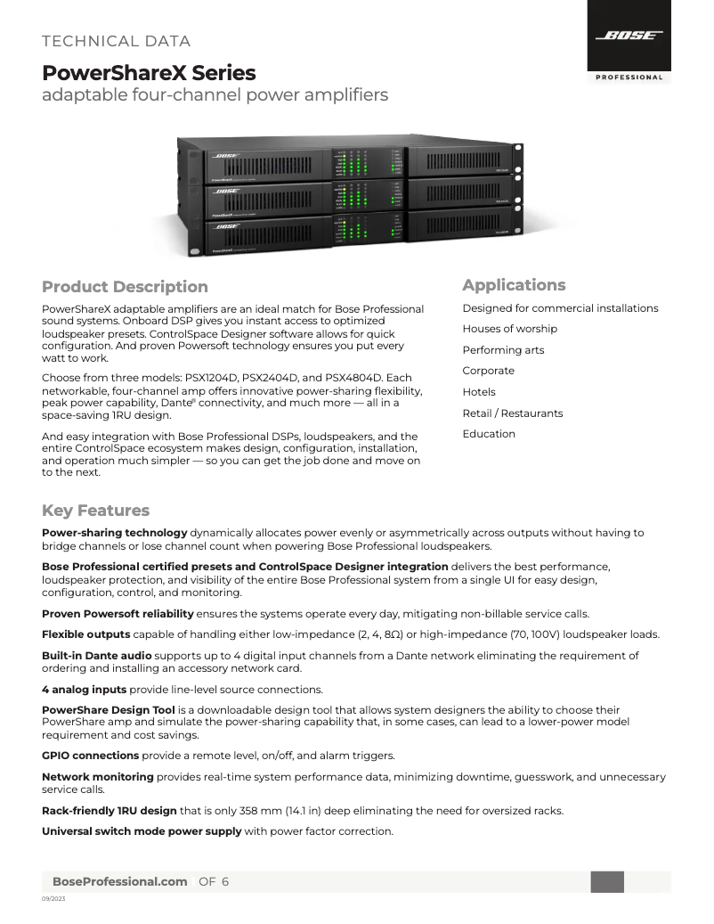 Image de la première page du manuel de l'appareil PowerShareX PSX4804D