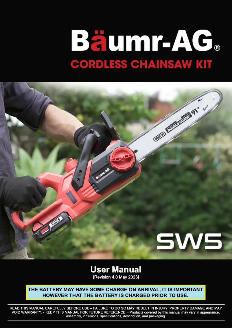 Page 1 de la notice Manuel utilisateur Baumr-AG SW5