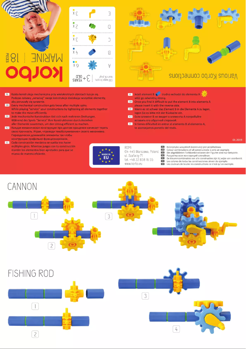 Page n°1 - Manuel utilisateur Korbo Marine 18