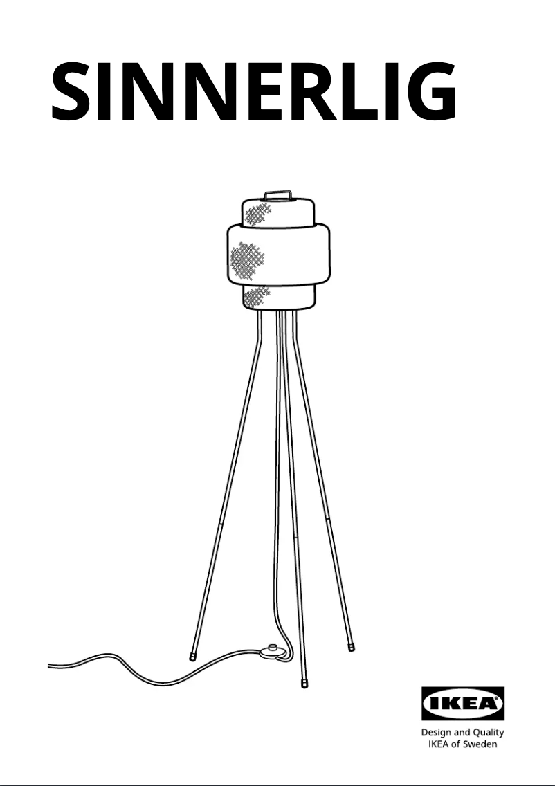 Imagen de la primera página del manual del dispositivo SINNERLIG 605.012.16