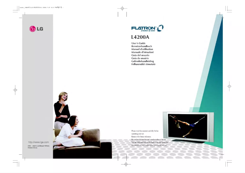 Page 1 de la notice Manuel utilisateur LG L4200AFS