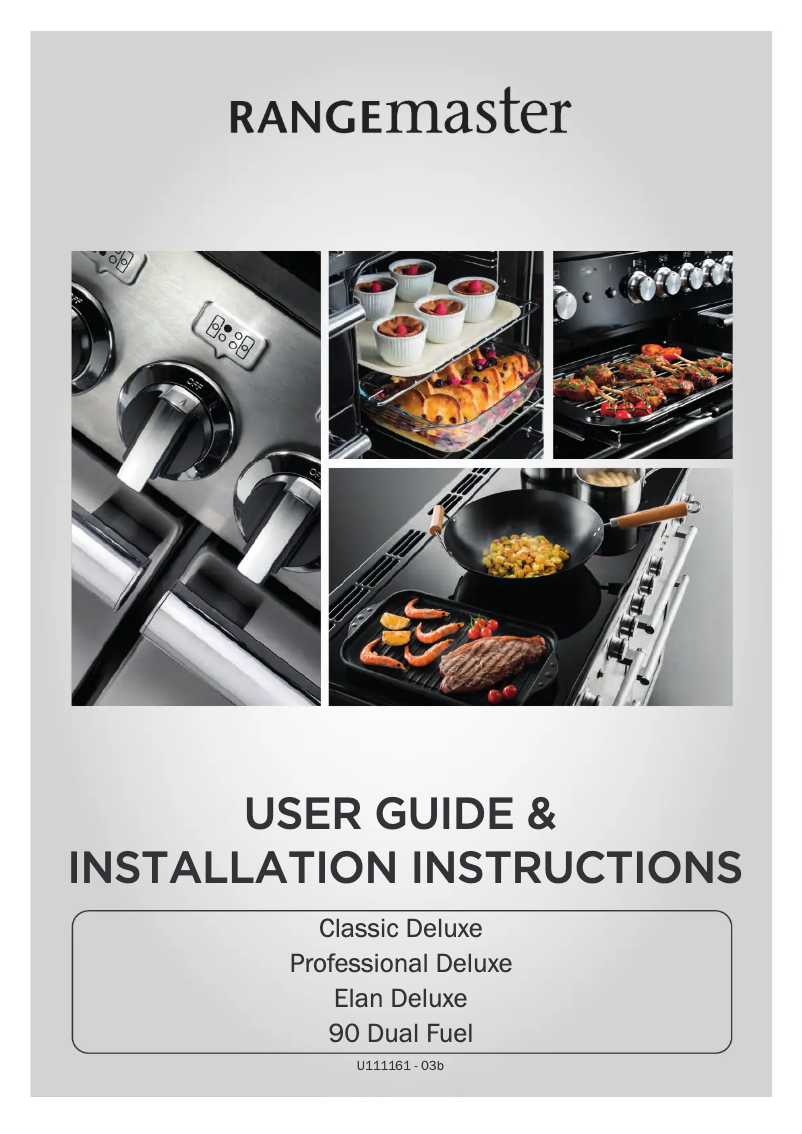 Page n°1 - Manuel utilisateur Rangemaster Classic Deluxe 90 Dual Fuel
