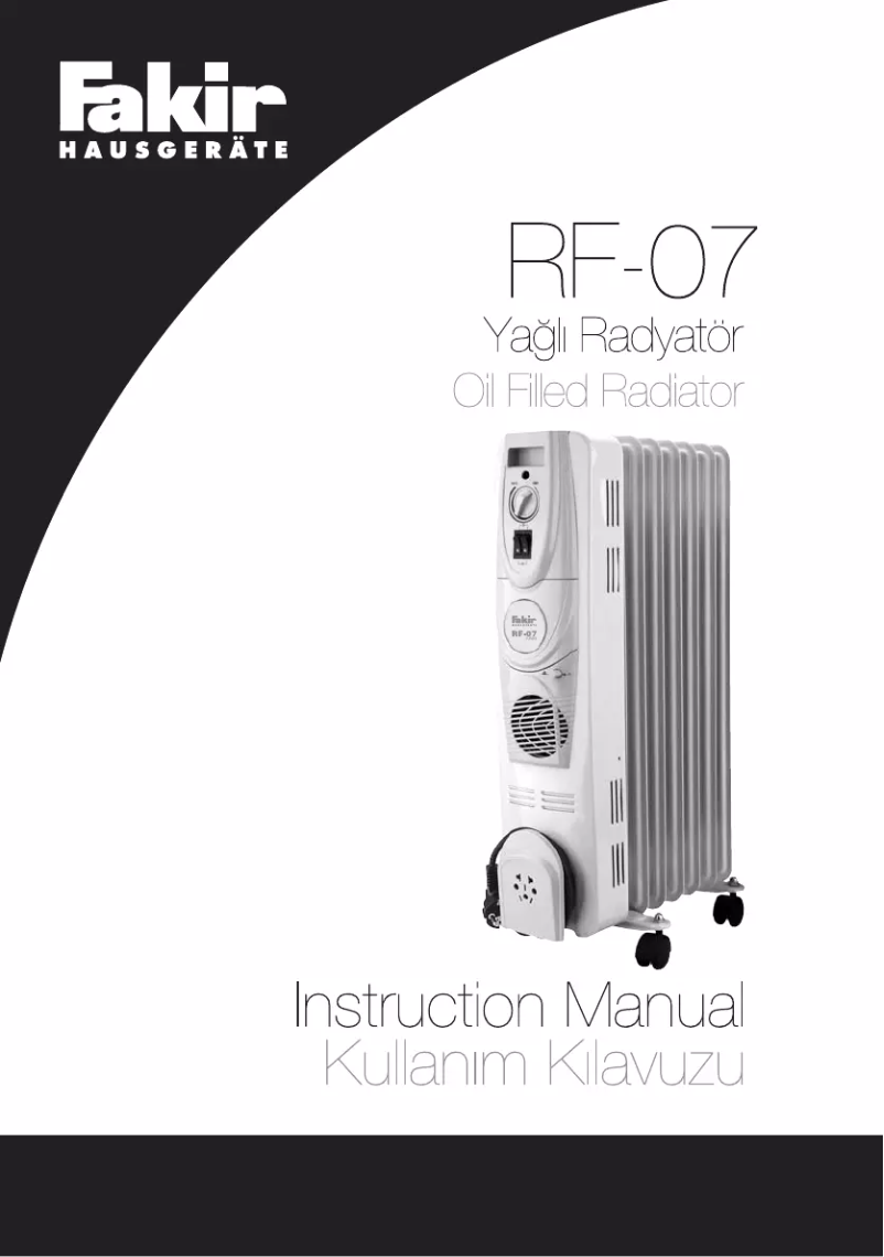 Image de la première page du manuel de l'appareil RF 07 Turbo