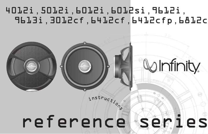 Page 1 de la notice Manuel utilisateur Infinity Reference 5012I