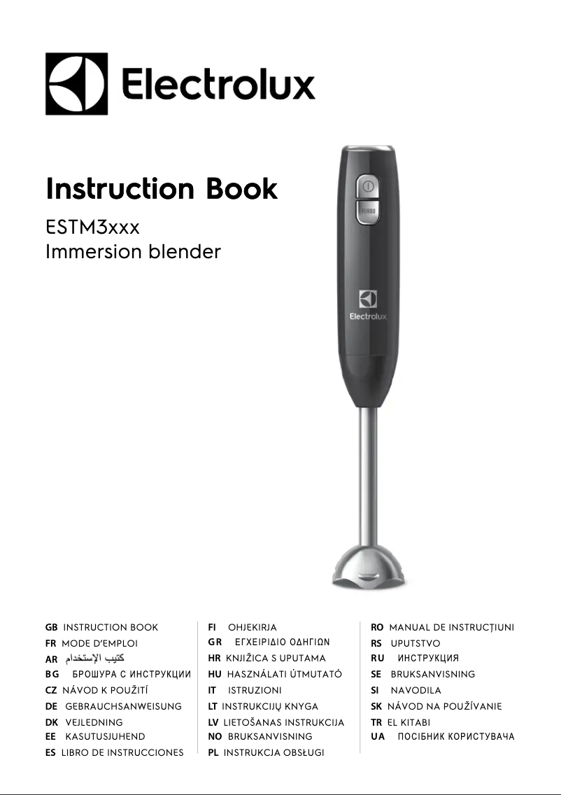 Page n°1 - Manuel utilisateur Electrolux ESTM3300