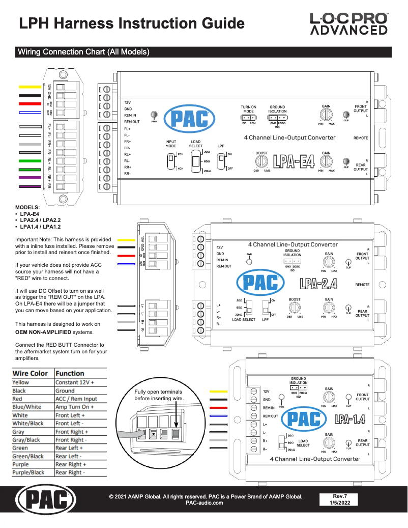 Page 1 de la notice Mode d'emploi PAC LocPro Advanced LPA1.2