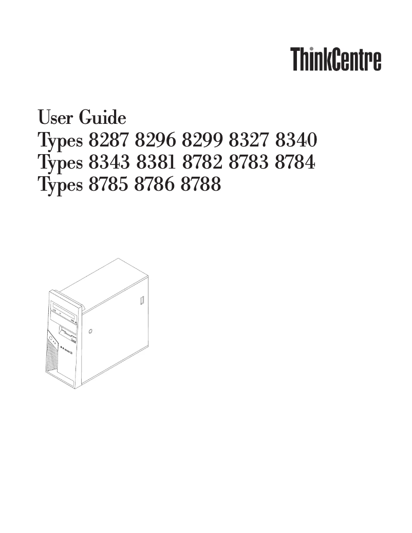 Page 1 de la notice Manuel utilisateur Lenovo ThinkCentre M52e