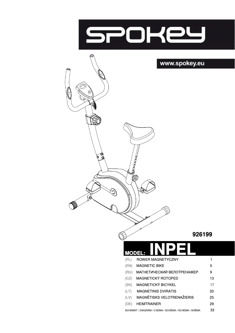 Image de la première page du manuel de l'appareil Inpel