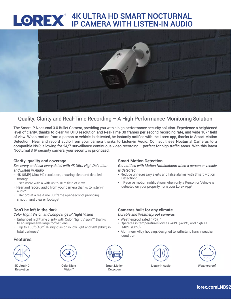 Image de la première page du manuel de l'appareil LNB9242B