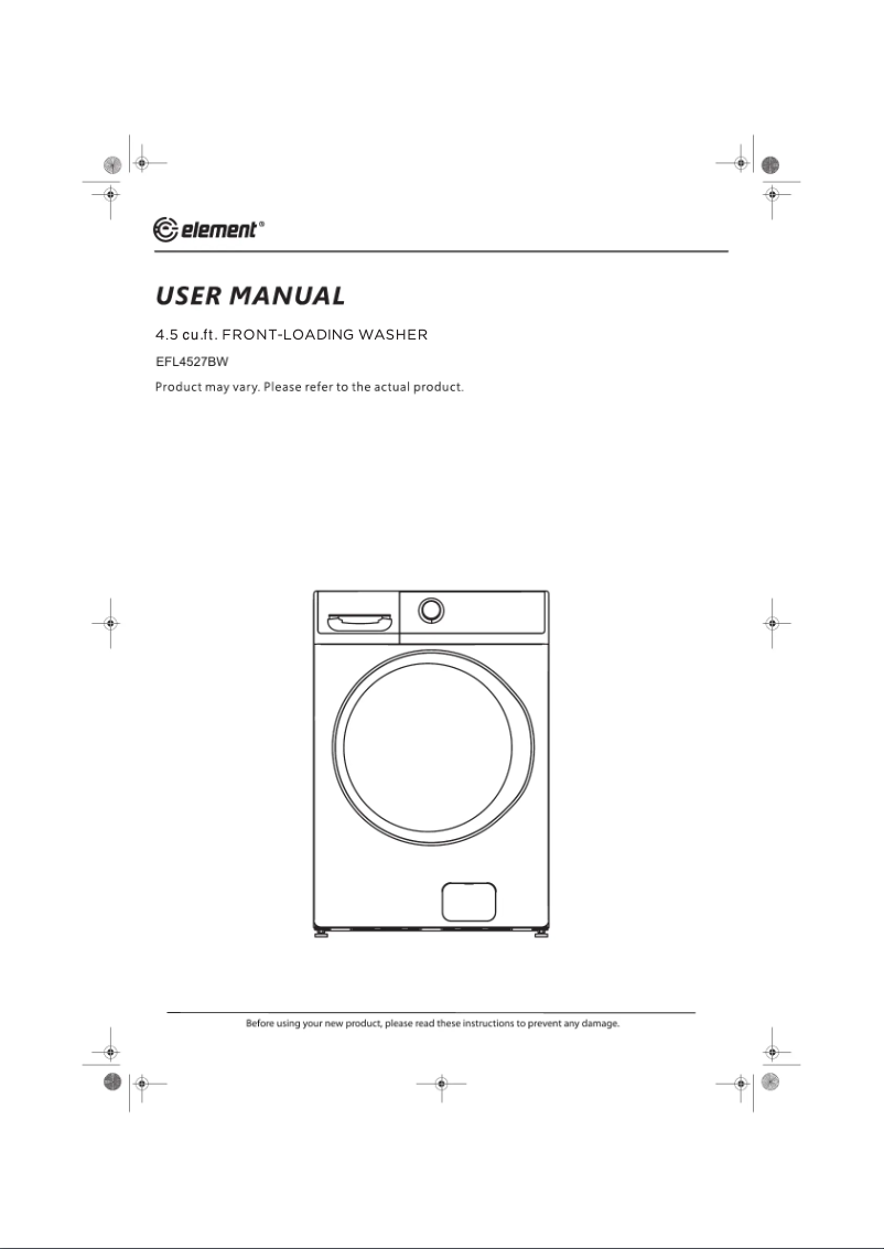 Page 1 de la notice Manuel utilisateur Element EFL4527BW