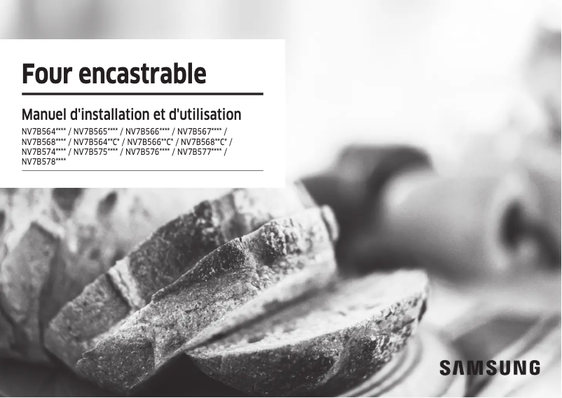 Page n°1 - Manuel utilisateur Samsung NV7B5655SCS