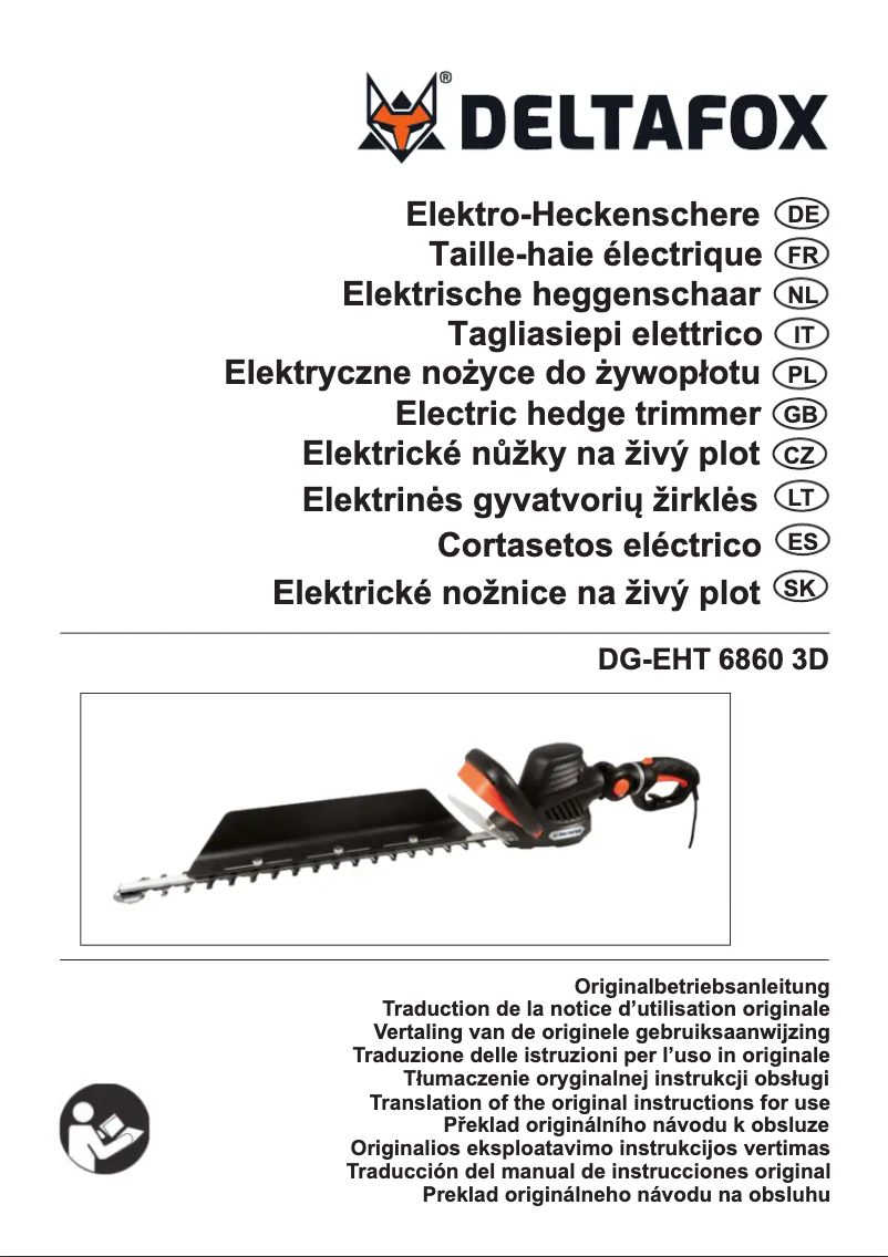 Image de la première page du manuel de l'appareil DG-EHT 6860 3D