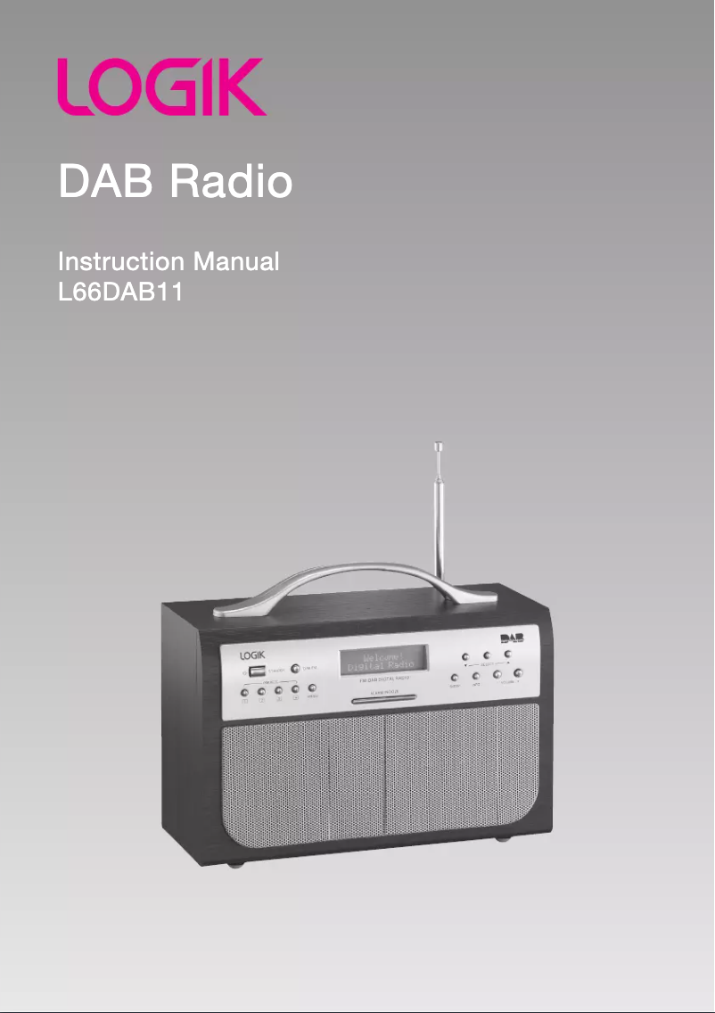 Image de la première page du manuel de l'appareil L66DAB11