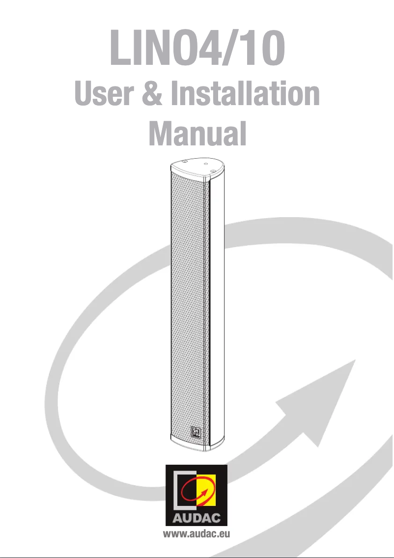 Image de la première page du manuel de l'appareil LINO10