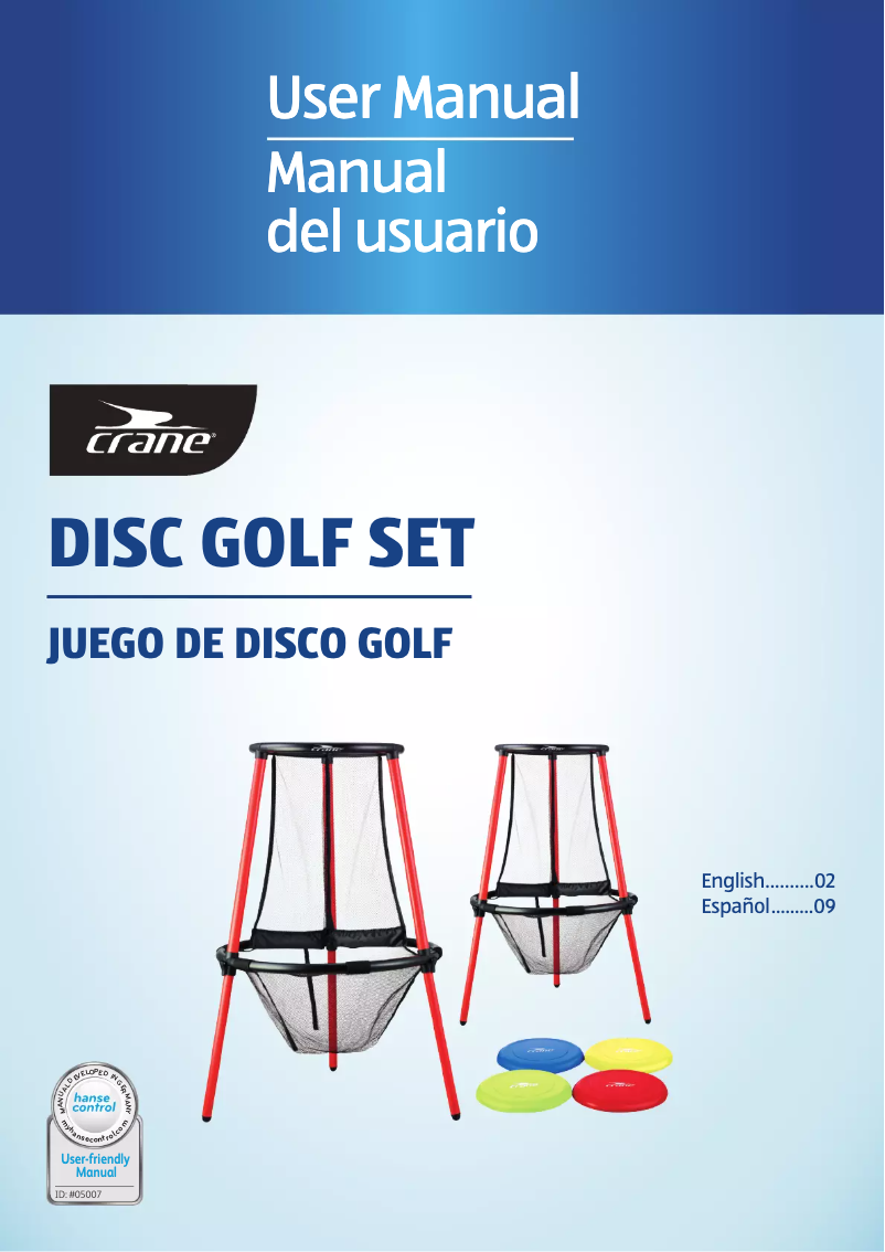 Image de la première page du manuel de l'appareil 4 Player Disc Golf 45252