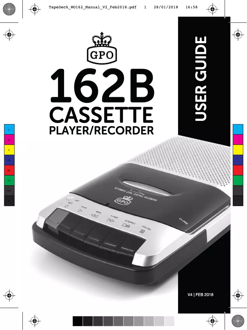 Page 1 de la notice Manuel utilisateur GPO 162B