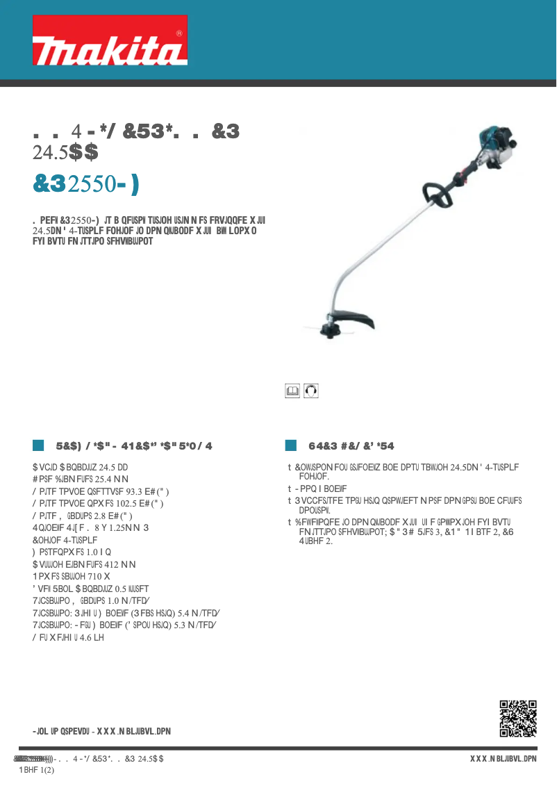 Image de la première page du manuel de l'appareil ER2550LH