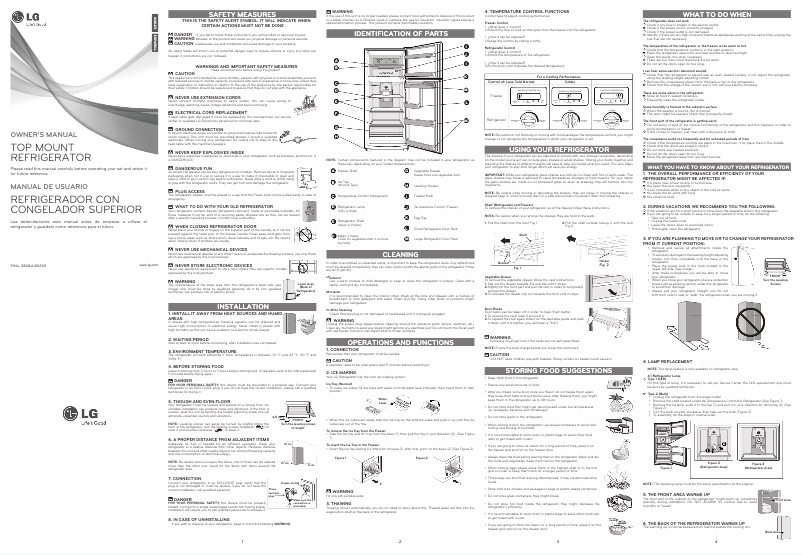 Page 1 de la notice Manuel utilisateur LG GM-C402SLC