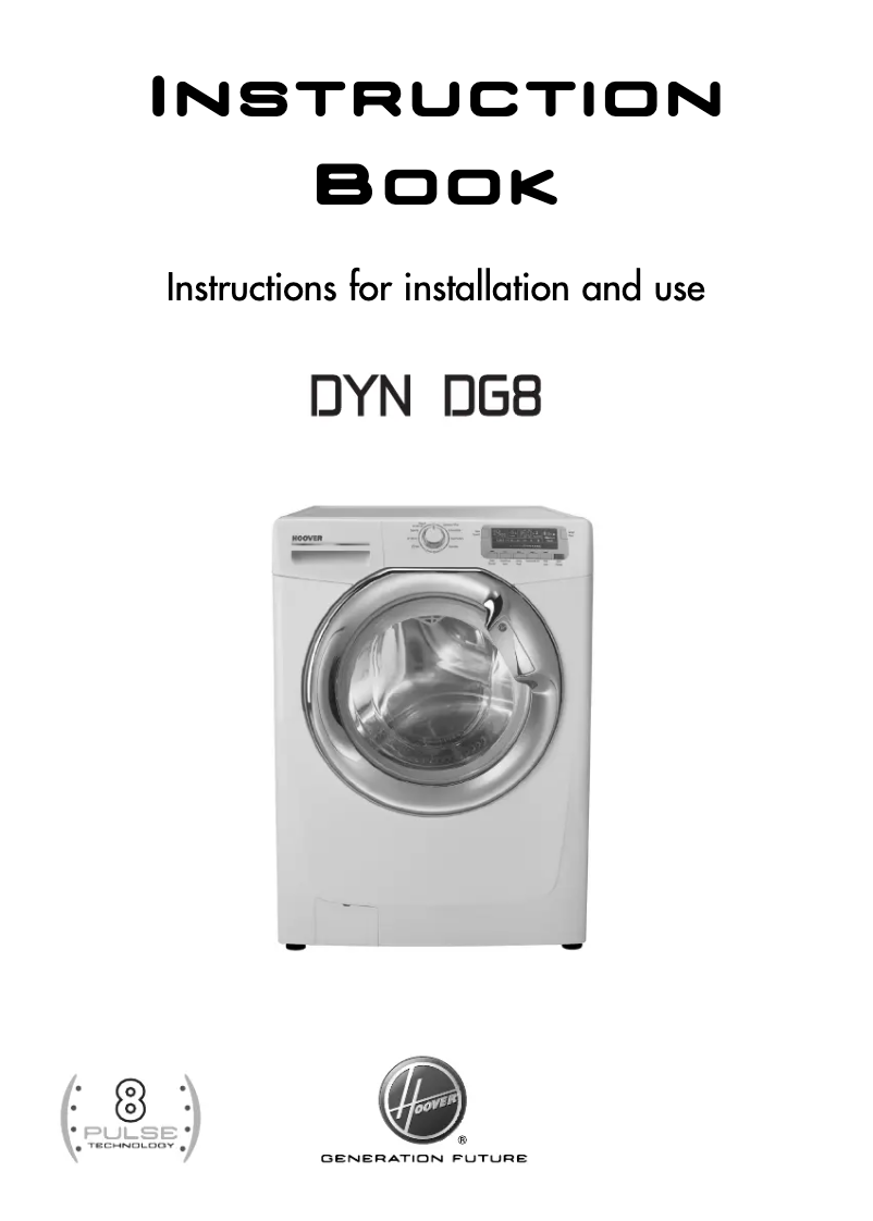 Page n°1 - Manuel utilisateur Hoover DYN 9144DG8/1-80
