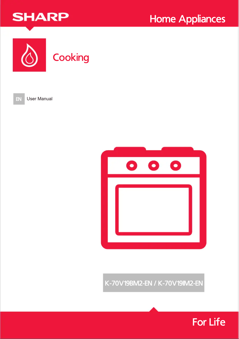 Page n°1 - Manuel utilisateur Sharp K-70V19BM2