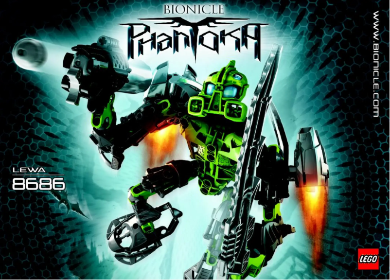 Page n°1 - Manuel utilisateur Lego Toa Lewa