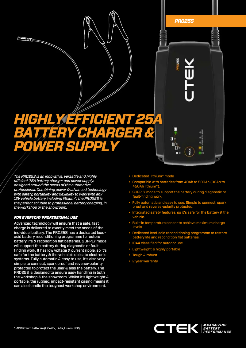 Image de la première page du manuel de l'appareil PRO25S