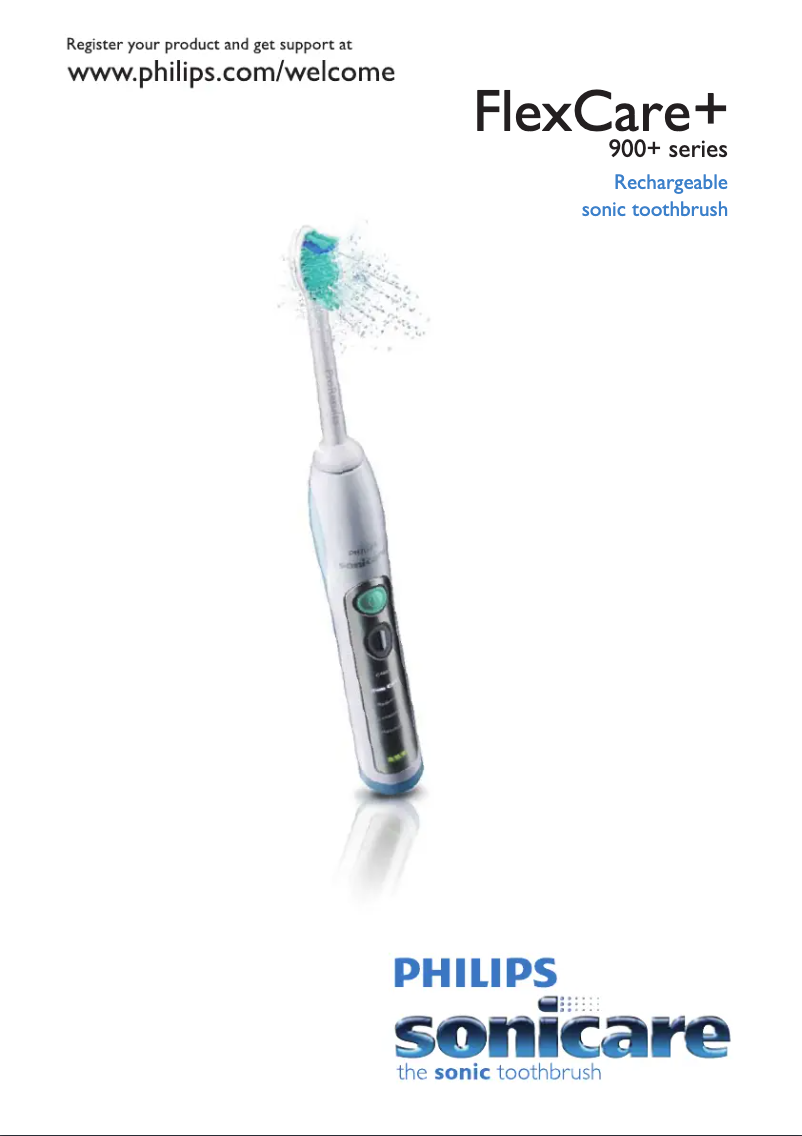 Page 1 de la notice Mode d'emploi Philips Sonicare FlexCare HX6986