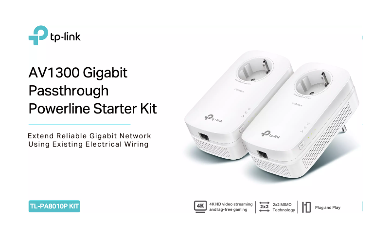 Page 1 de la notice Fiche technique TP-Link TL-PA8010P KIT V2