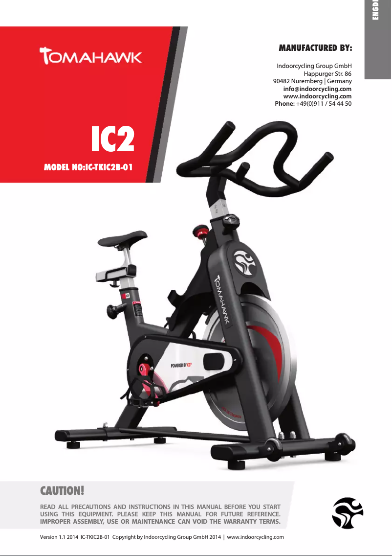 Página 1 del manual Manual de usuario Life Fitness IC2