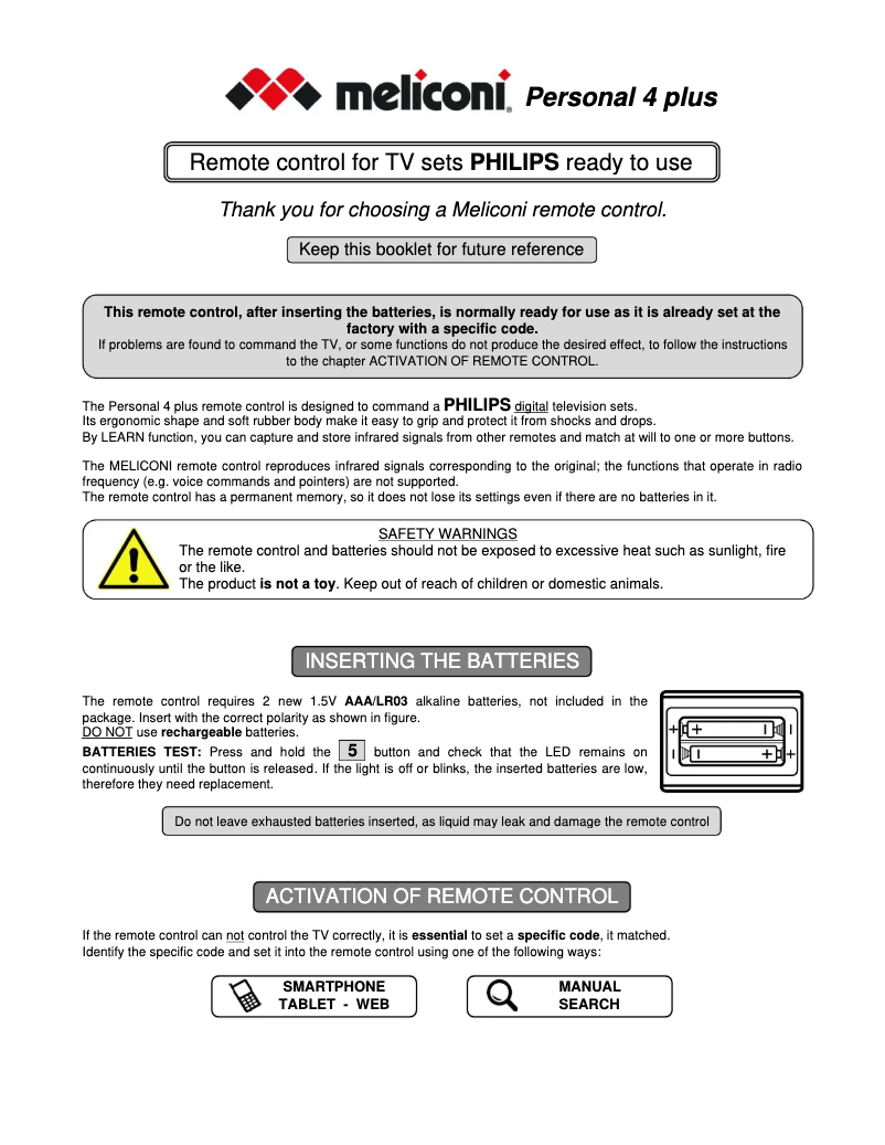 Image de la première page du manuel de l'appareil Gumbody Personal 4 plus