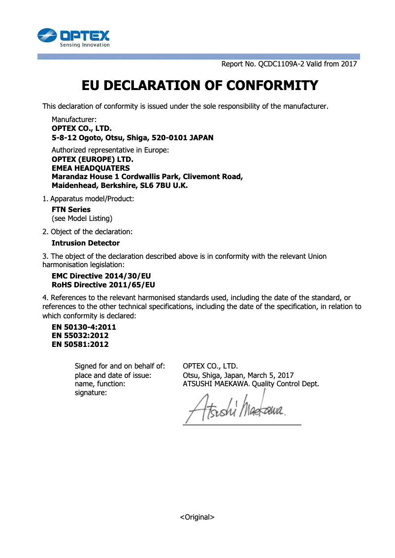 Image de la première page du manuel de l'appareil FTN-ST