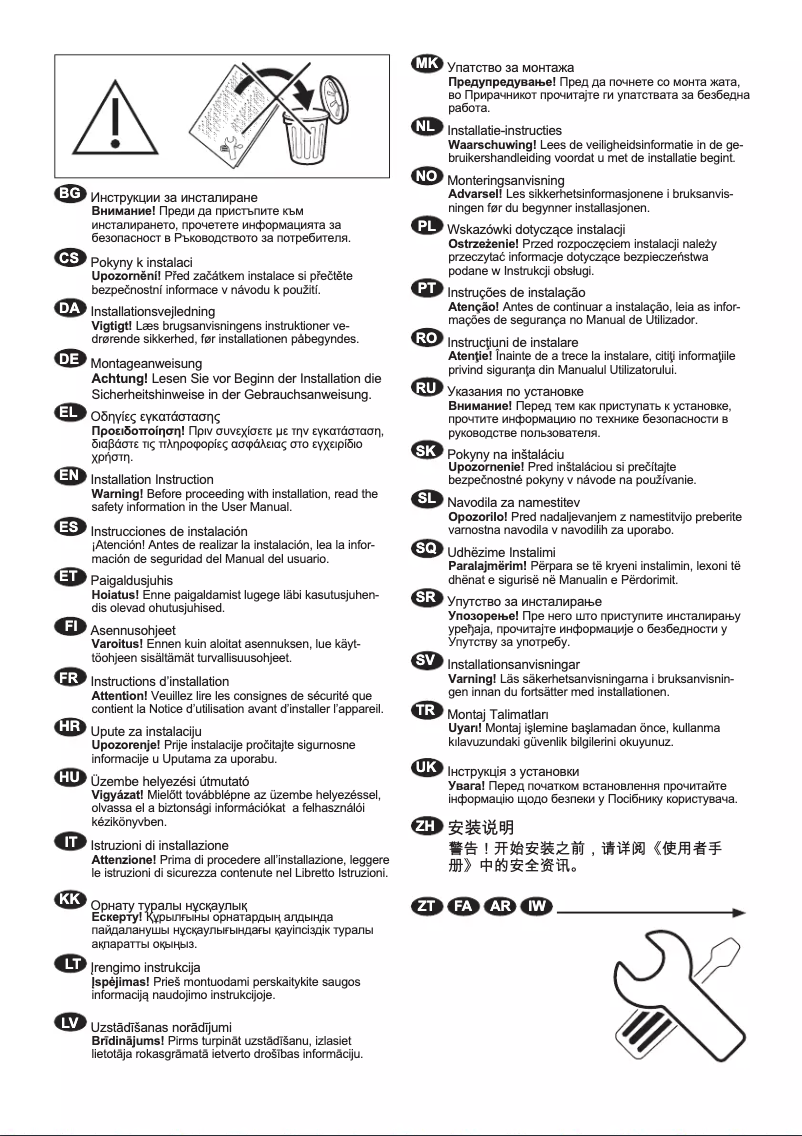 Image de la première page du manuel de l'appareil LR6ALPHEN
