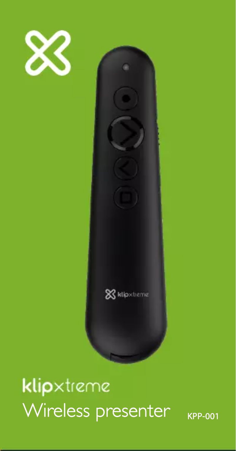 Image de la première page du manuel de l'appareil Wireless presenter KPP-001