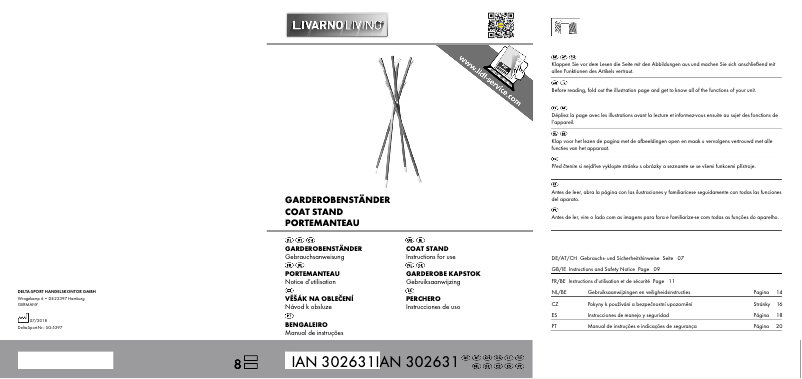 Page n°1 - Manuel utilisateur Livarno Lux IAN 302631