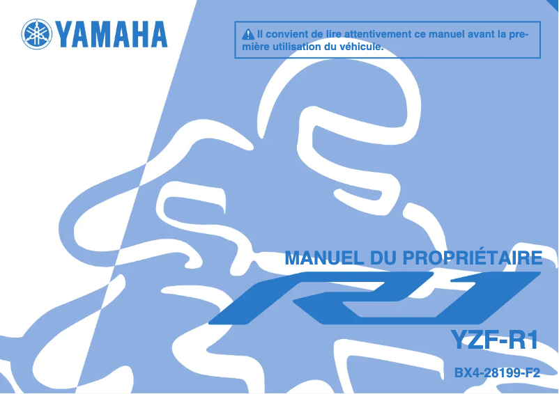 Page n°1 - Manuel utilisateur Yamaha YZF-R1 (2019)