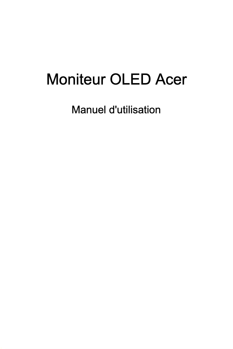 Página 1 del manual Manual de usuario Acer X34V