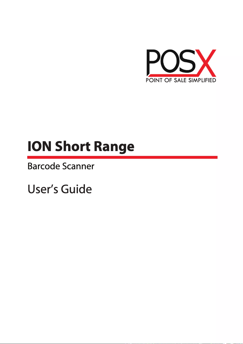 Page 1 de la notice Manuel utilisateur POS-X ION Short Range