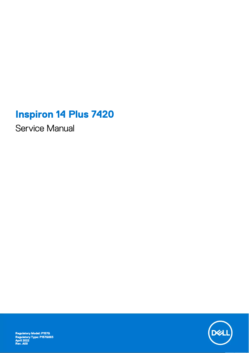 Image de la première page du manuel de l'appareil Inspiron 14 Plus 7420