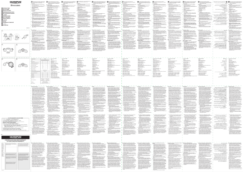 Image de la première page du manuel de l'appareil 10X25WP II