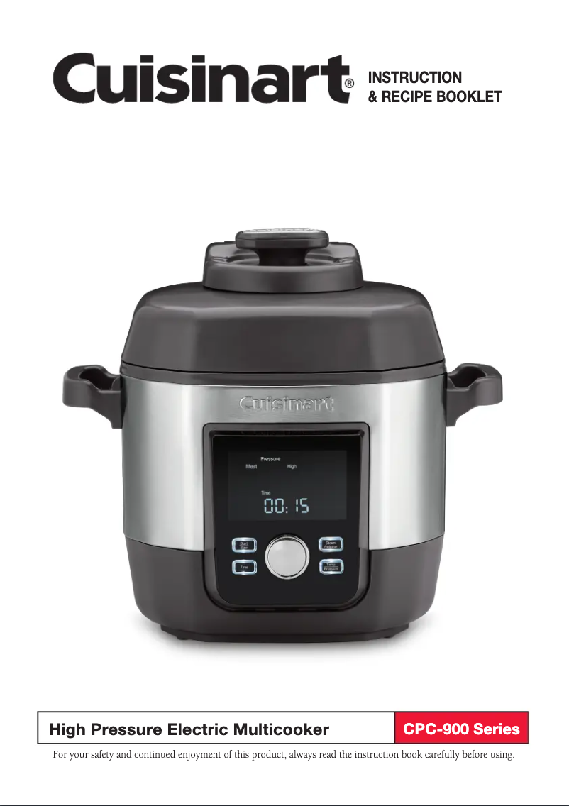 Page 1 de la notice Manuel utilisateur Cuisinart CPC-900