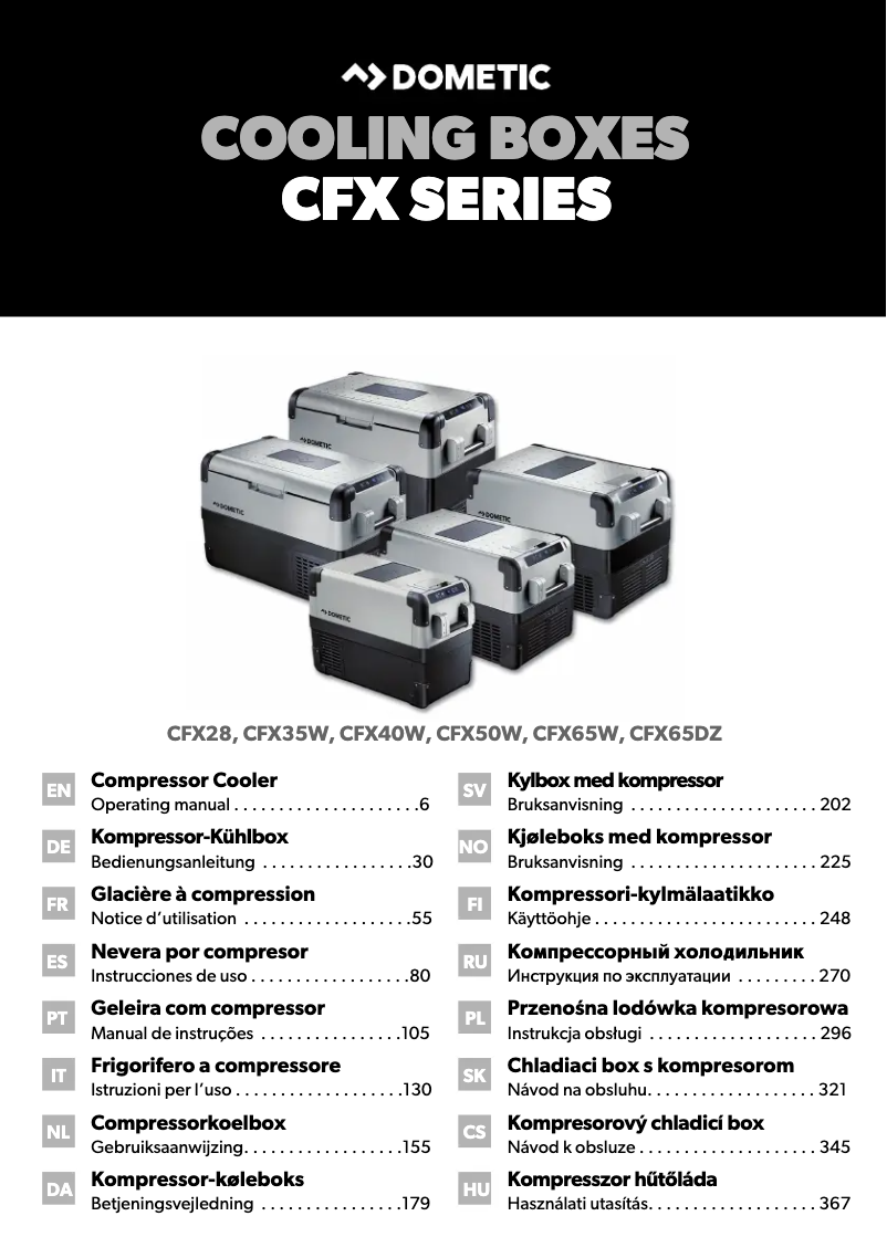 Página 1 del manual Manual de usuario Dometic CoolFreeze CFX 28