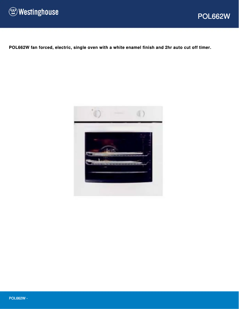 Image de la première page du manuel de l'appareil POL662W