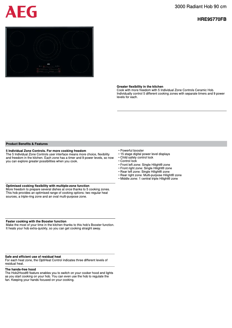 Image de la première page du manuel de l'appareil HRE95770FB