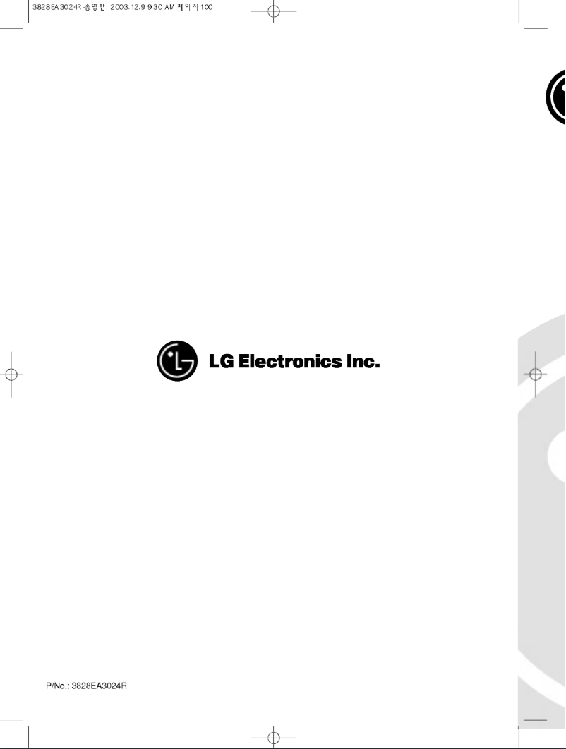 Page n°1 - Manuel utilisateur LG WT-RS102TD