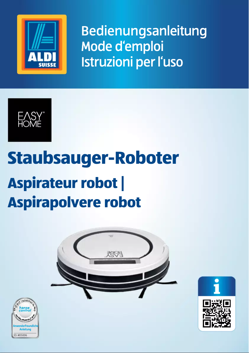 Page 1 de la notice Manuel utilisateur Easy Home SR 3001