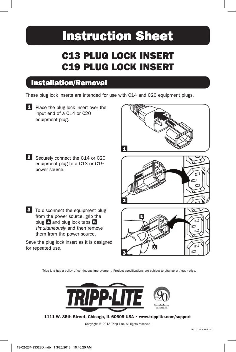 Página 1 del manual Manual de usuario Tripp Lite PLC13BK