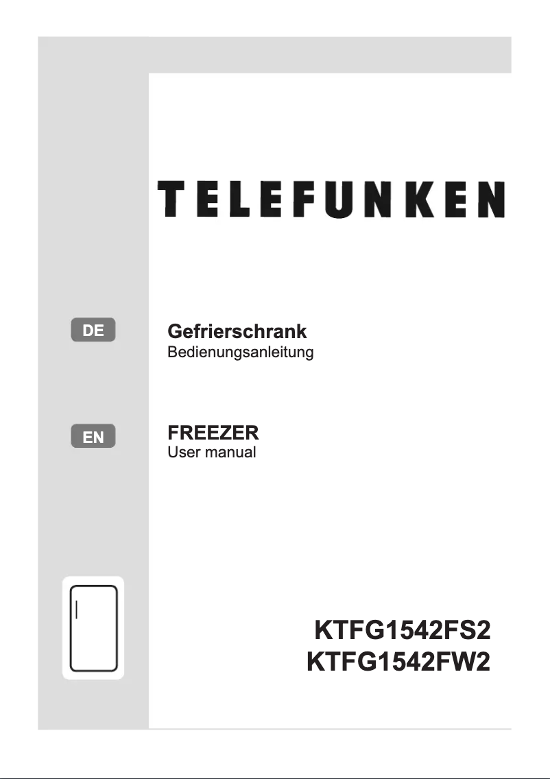 Page 1 de la notice Manuel utilisateur Telefunken KTFG1542FS2