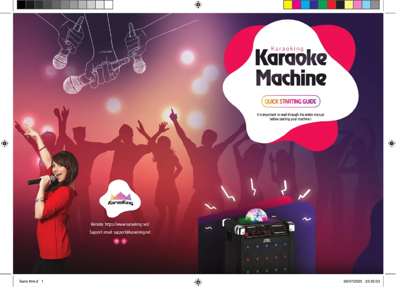 Page 1 de la notice Manuel utilisateur KaraoKing G100